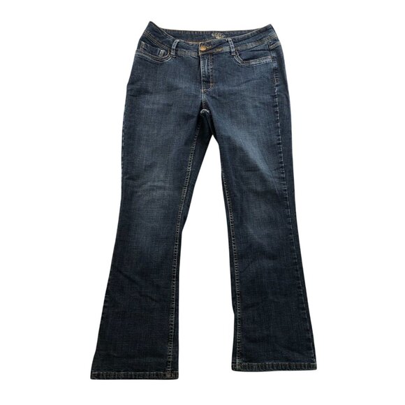 Riders By Lee Womens Jeans Size 34W Measured Bootcut Blue Denim Casual Classic - Picture 1 of 16